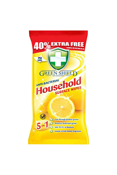Green Shield Șervețele umede pentru curățarea suprafețelor, Green Shield, 70 ...