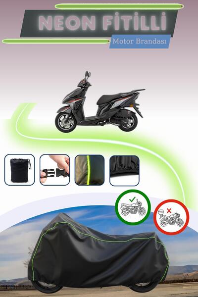 Cemku Cool أسود قماش مجدّل حقيبة، قفل غير متوافق مع مونديال 125 إليجانتي موتو...