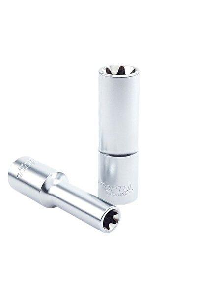 TOPTUL Cheie BAEH0810 tubulara, antrenor patrat 1/4 inch, profil stea, deschidere cheie E10, lungime