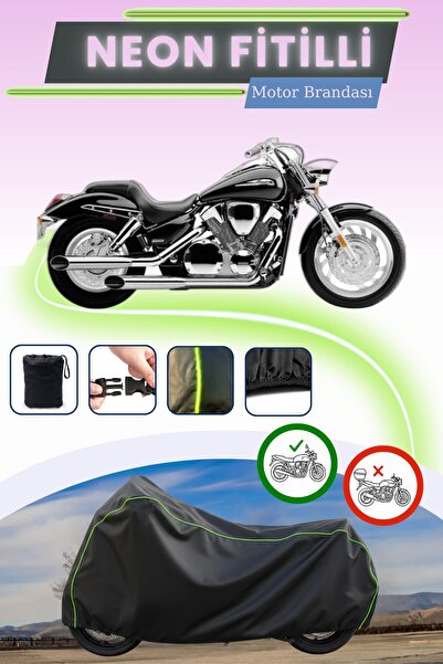 Cemku Cool قفل أسود قماش مجدّل حقيبة، لا يناسب دراجة هوندا VF 750 C ماجنا موتور.