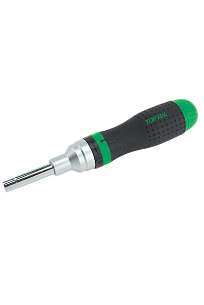 TOPTUL FTED1421 screwdriver with reversible ratchet, hex drive 1/4, 5/16, 7/16 inch, length act