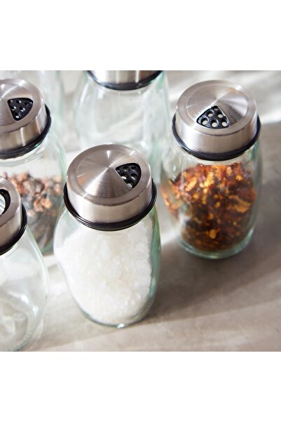 Generic Tasty 6-Jar Spice Rack Set with Lazy Susan