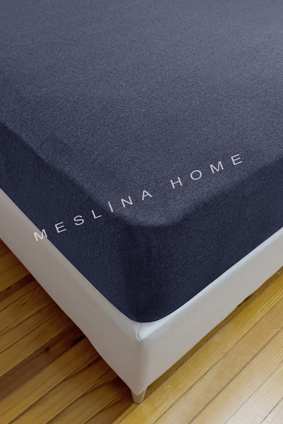 Meslina Home Combed Cotton Fitted Sheet 100% Cotton Sheet Combed Cotton Single Double-King Size
