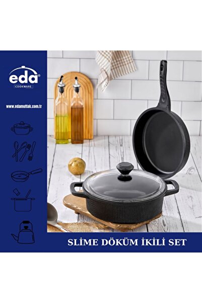 Eda SLİME DÖKÜM İKİLİ TAVA BASIK SETİ