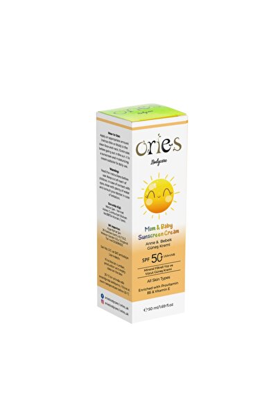 Ories Spf50+ Anne Ve Bebek Güneş Kremi 50 Ml