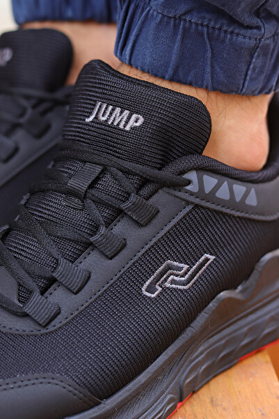 Jump 796 Memory Foam Comfortable Sole Casual Men's Sneaker Sports Shoes Black