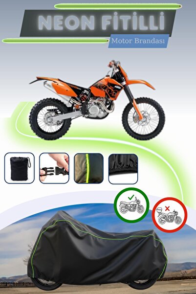 Cemku Cool غطاء محرك متوافق مع KTM 450 EXC مزود بقفل أسود متوافق مع نيون فيتيل