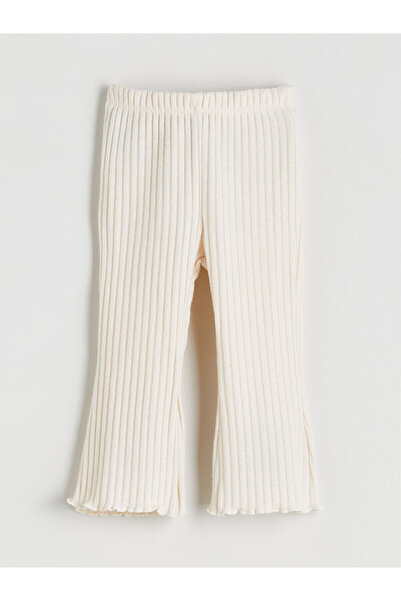 LC Waikiki Bebe Yaka Kız Bebek Sweatshirt ve Tayt Pantolon 2'li