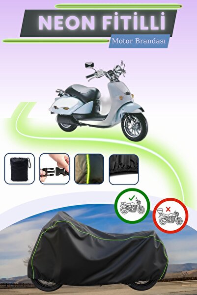 Cemku Cool غطاء محرك متوافق مع نيون فيتيلي أبريليا موجيتو 125 كاستم من بلاك ليكت