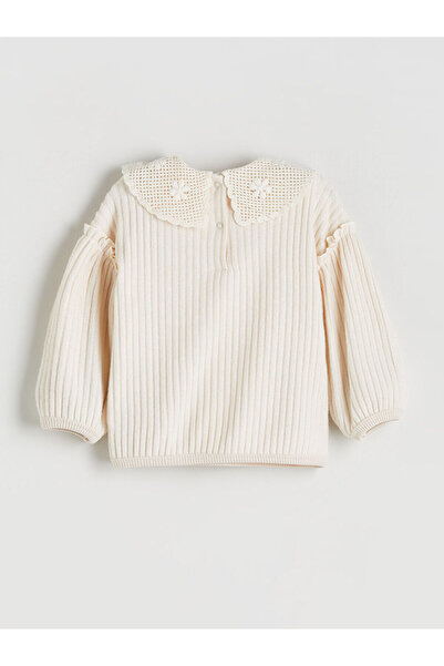 LC Waikiki Bebe Yaka Kız Bebek Sweatshirt ve Tayt Pantolon 2'li