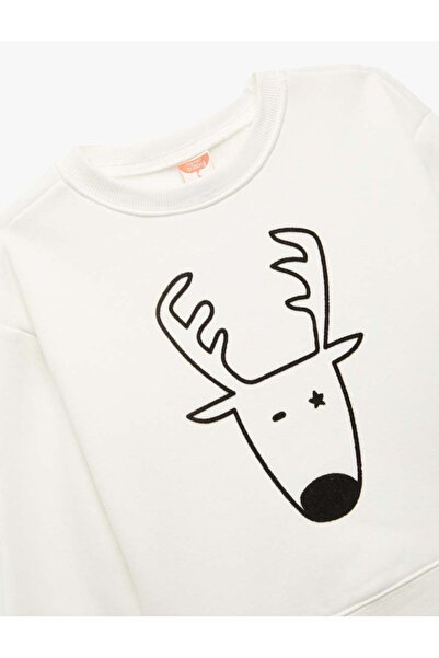 Koton Ecru Baby Boy Sweatshirt 6Wmb10087Tk