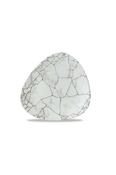 CHURCHILL Studio Prints Kintsugi Agate Grey Lotus Plate – 22.9cm/9"