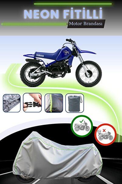 Cemku Cool حقيبة خلفية رمادية نيون قماش مجدّل وقفل غير متوافقة مع ياماها PW 8...