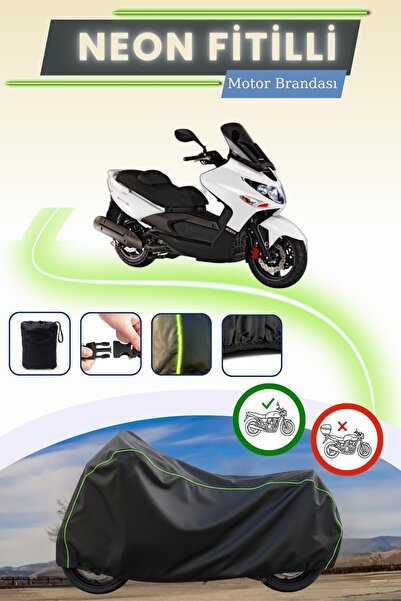 Cemku Cool قفل أسود قماش مجدّل حقيبة، غطاء محرك كيمكو إكسايتنج 500