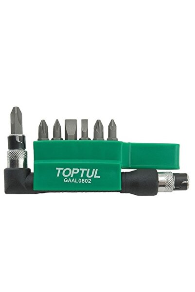 TOPTUL Set 8 biti GAAL0802, insurubare antrenor 1/4 hexagonal, profil PH1, PH2, PH3, PH1, PH2, PH3,