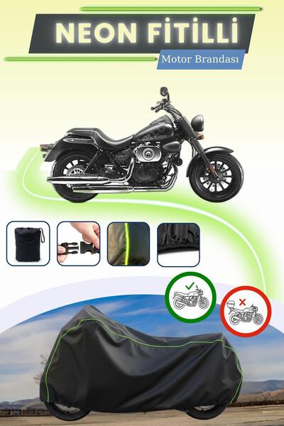 Cemku Cool غطاء محرك أسود قماش مجدّل حقيبة ، لا يناسب قفل RKS Blackster 250i