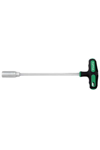 TOPTUL CTJA0523 long tubular wrench with T handle, wrench width 5 mm, hexagonal profile, length 23