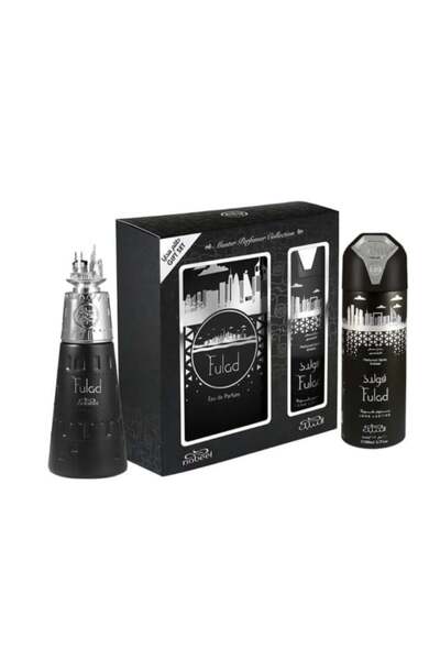 Nabeel Set Fulad, Eau de Parfum, For Men, 100 ml + Deodorant Spray, 100 ml