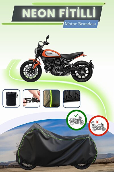 Cemku Cool أسود قماش مجدّل حقيبة، غطاء محرك دوكاتي سكرامبلر أيكون دارك موتور ...