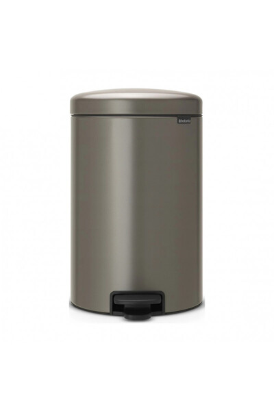 Brabantia NewIcon 649042 Pedal Bin, 20 l, Soft Close, Anti-Slip Base, Grey