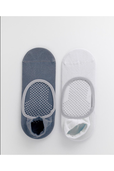 Katia&Bony Kadın 2'li Asta Yoga / Pilates Step Çorap Mavi / Açık Mavi