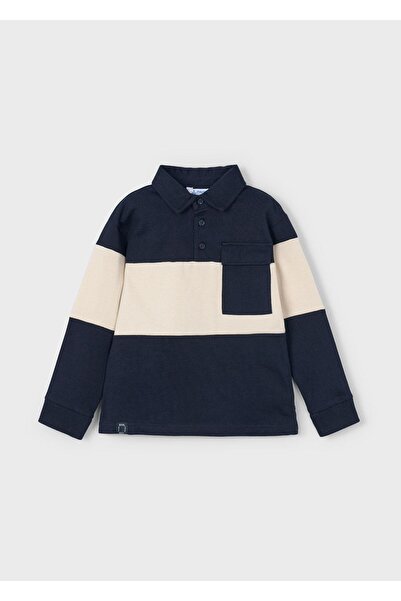 MAYORAL Erkek Çocuk Yakalı Sweatshirt Gri