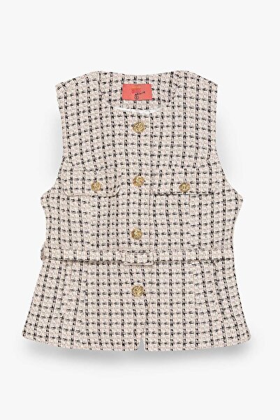 Quzu Beige Women's Vest Ylk00838