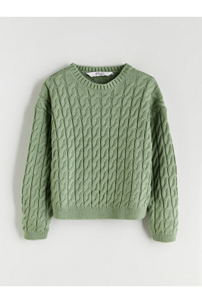 LC Waikiki Πλεκτό πουλόβερ για κορίτσια με λαιμόκοψη