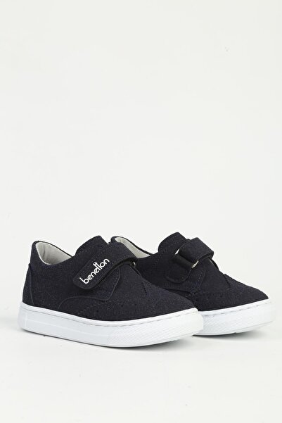 Benetton Navy Blue Nubuck Children's Sports Shoes Bn-32060