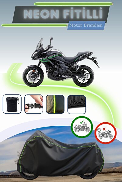 Cemku Cool غطاء محرك متوافق مع نيون فيتيل كاواساكي KLE 650 فيرسيس باللون الأسود