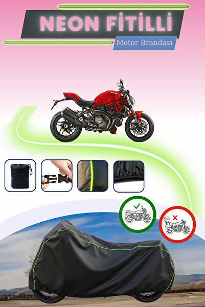 Cemku Cool قفل أسود قماش مجدّل حقيبة متوافق مع دراجة دوكاتي مونستر 1200 إس