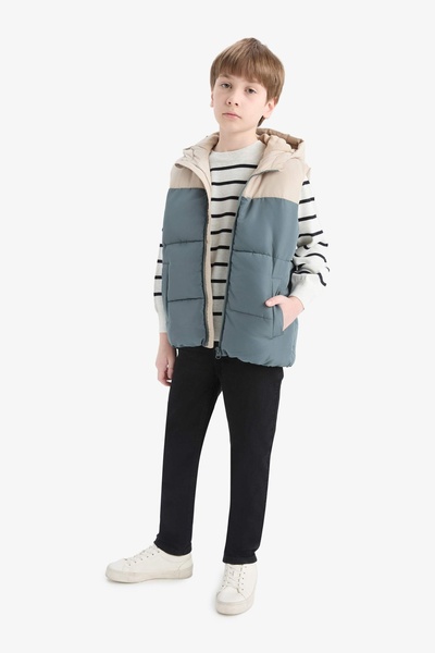 DeFacto Boy's Vest F0297A8/Gr314 Grey