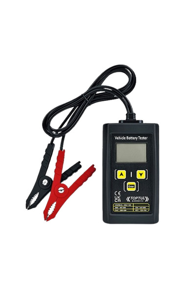 TOPTUL Tester EAAD0112 baterii auto 12V cu display digital, cabluri 0.85 m, m...
