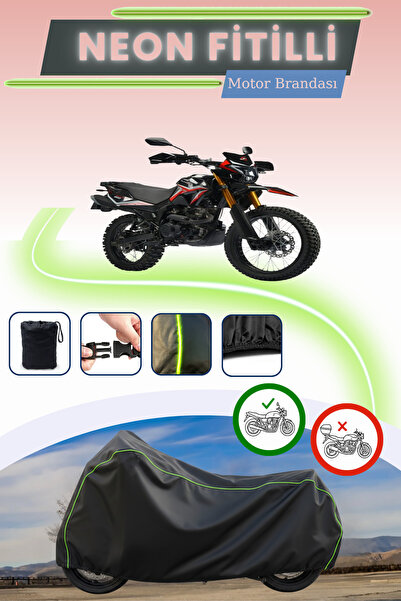 Cemku Cool أسود قماش مجدّل حقيبة، قفل غير متوافق مع موتوروكس كورتادو 200 أوف ...