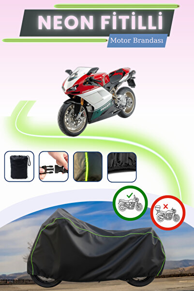 Cemku Cool غطاء محرك متوافق مع دراجة دوكاتي 1098 تريكولور من نوع نيون فيتيل م...