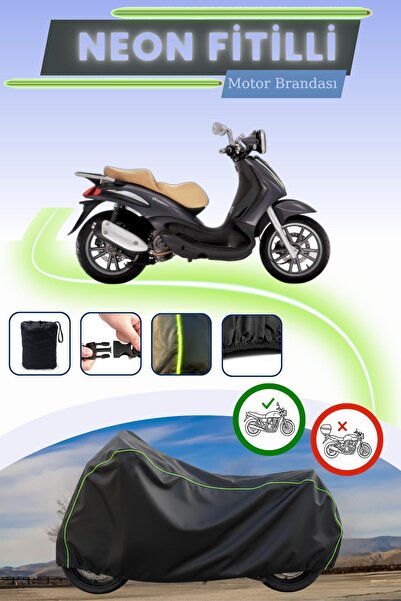 Cemku Cool غطاء محرك متوافق مع نيون فيتيلي بياجيو بيفرلي 500 من بلاك كيلت