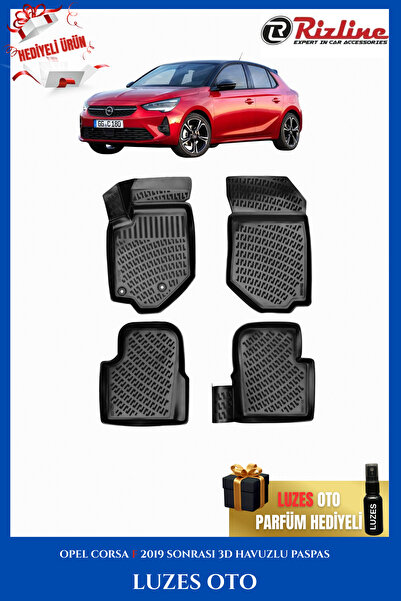 Rizline Opel Corsa F 3D Havuzlu Paspas 2019-2020-2021-2022-2023-2024-2025 uyu...