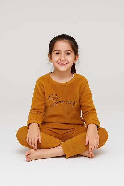 FAMES PİJAMA Winter Plush Children's Suit