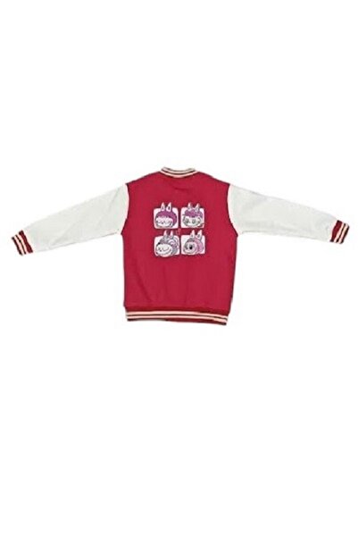 GİRL EMELY Labubu Girls' Single Top Three-String College Jacket