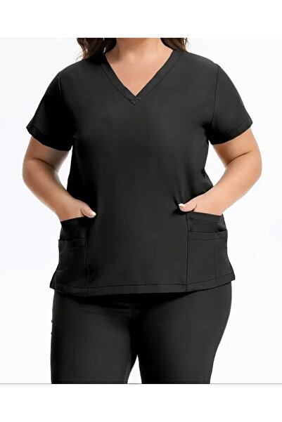 Lerix mod lerixmod γυναικεία στολή νοσοκόμας με σαλιάρα, υφασμάτινο ύφασμα ja...