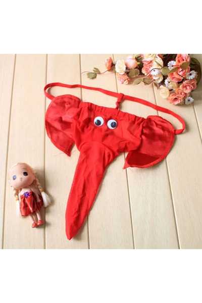 Star Fashion Funny sexy panties for men, with trumpet, elephant style, OneSize