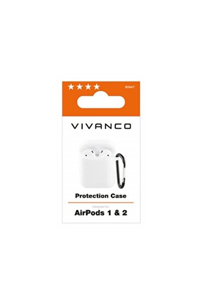 Vivanco Husa pentru AirPods 1/2, alba