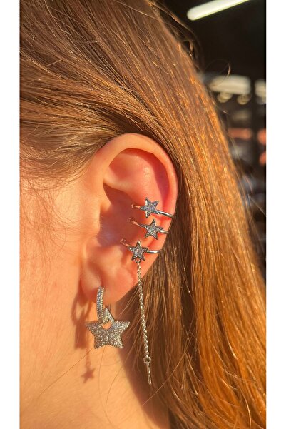 kalia Silver Yıldızlı Earcuff