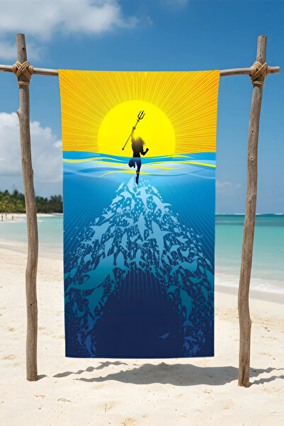 BETHA منشفة شاطئ البحر – تصميم منقوش – 75x150 سم