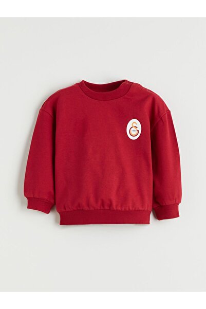 LC Waikiki LCW baby Bisiklet Yaka Galatasaray Baskılı Erkek Bebek Sweatshirt ve Eşofman Alt 2'li Takım