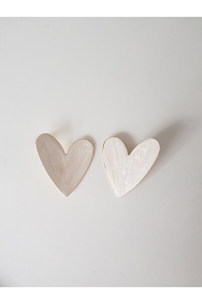 morjivert أقراط القلب الأبيض