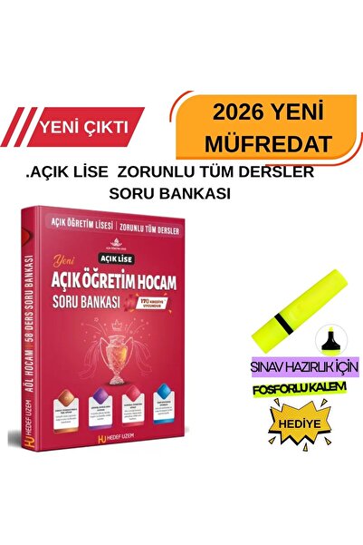 Liyakat Yayınları YENİ MÜFREDAT-AÇIK LİSE ZORUNLU TÜM DERSLER SORU BANKASI-AÖ...