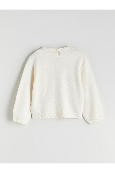 LC Waikiki Lcw Kids Crew Neck Christmas Themed Girls' Knitwear Sweater