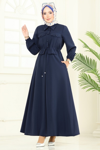 ModaMerve Modal Dress with Accessory Pocket 2713Sl432-Ms Drawer