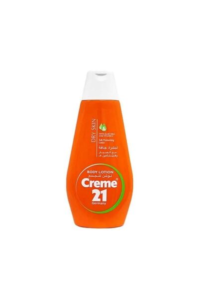 Creme 21 كريم 21 لوشن للجسم للبشرة الجافة بالصبار وفيتامين هـ - 400 مل